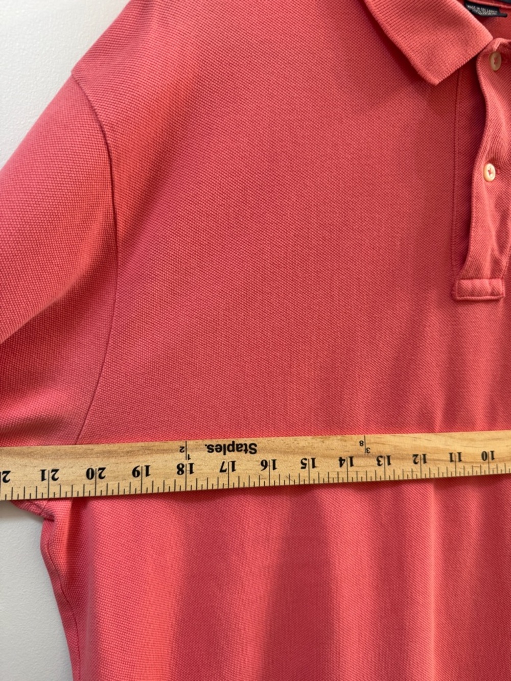 Polo Ralph Lauren Classic Pink Pique Polo Shirt L - Picture 5 of 8